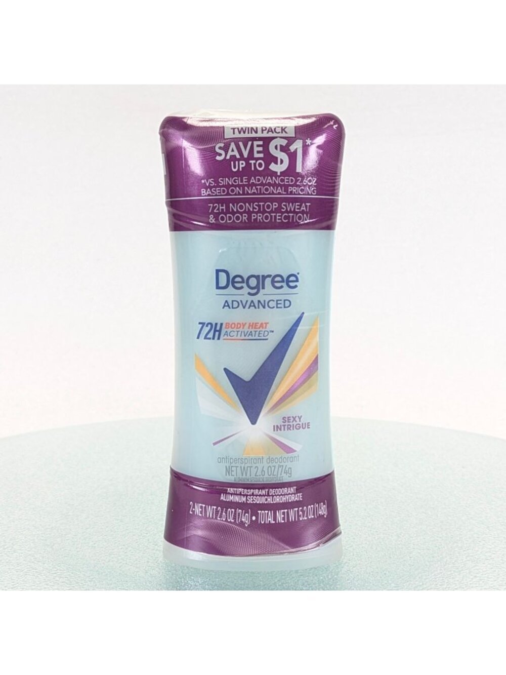Degree 72H Motionsense Sexy Intrigue Antiperspirant Deodorant 2.6 oz Twin Pack